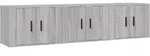 vidaXL TV-Wandschr&auml;nke 3 Stk. Grau Sonoma 57x34,5x40 cm