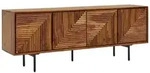 TV Schrank FineBuy Lowboard 140x54x33 cm Holz Fernsehkommode Fernsehschrank