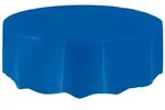 Tischdecke blau rund