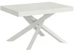 Itamoby Volantis Premium Ausziehtisch 130/234x90 cm Esche wei&szlig; Beine wei&szlig;