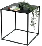 DanDiBo Couchtisch Schwarz Metall L Beistelltisch Wohnzimmer 96252 Tisch