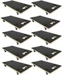 PROREGAL Mega Deal 10x Profi Transportroller mit 4 Rollen | HxBxT 11,5x30x60cm 