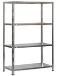 PROREGAL Schraubregal PANDA MID | HxBxT 150x100x40cm | 4 Fachb&ouml;den | Fachlast...