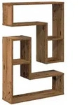 vidaXL Wandregale 2 Stk. Altholz-Optik 50x15x50 Holzwerkstoff