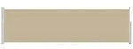 vidaXL Ausziehbares Seitenmarkise Beige 600 x 160 cm Polyester