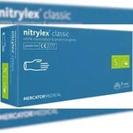 Nitrilhandschuhe blau, nitrylex&reg; classic blue, Mercator - Gr&ouml;&szlig;e S - 10x100...