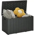 Outsunny-Gartenbox-122,4L x 62B x 64,5H cm-Schwarz