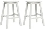 vidaXL Barhocker 2 pcs Wei&szlig; 52 x 43 x 73.5cm Plastik