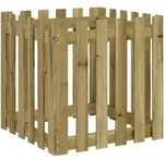 vidaXL Pflanzk&uuml;bel Latten-Design 60x60x60 cm Kiefernholz Impr&auml;gniert