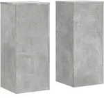vidaXL Pflanzenst&auml;nder 2 Stk. Betongrau 30x30x70 cm Holzwerkstoff