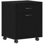 vidaXL Rollschrank Schwarze Eiche 45 x 38 x 54 cm Holzwerkstoff