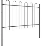 vidaXL Gartenzaun BOXTEL 8 Stk. 13,6 x 1,2 m Pulverbeschichteter Stahl