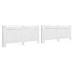 vidaXL Heizk&ouml;rperverkleidungen 2 Stk. Wei&szlig; MDF : Gr&ouml;&szlig;e - 172 x 19 x 81.5 cm