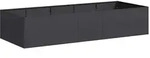 vidaXL Pflanzgef&auml;&szlig; Schwarz 200x80x40 cm Stahl