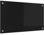 vidaXL K&uuml;chenr&uuml;ckwand Schwarz 70 x 40 cm Geh&auml;rtetes Glas