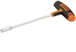 BAHCO Steckschl&uuml;ssel f&uuml;r Sechskantschrauben mit T-Griff, 10 mm x 160 mm