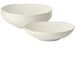 La Roch&egrave;re Biene Abeille Pastateller &oslash; 23 cm 4er Set Ecru