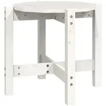 vidaXL Couchtisch Wei&szlig; &Oslash; 52,5x45 cm Massivholz Kiefer