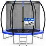 Monzana Gartentrampolin Durchmesser 244cm blau