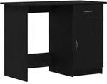 vidaXL Schreibtisch mit Speicher Schwarz Eichen-Optik 100 x 50 x 76 cm