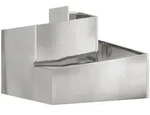 vidaXL Gartenblumentopf Silber 60 x 60 x 50 cm Verzinkter Stahl