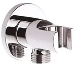 Aloni Wandanschlussbogen mit Brausehalter und Schlauchanschluss Messing...