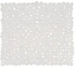 Badematte 53x53cm MSV Stone Design in Wei&szlig;