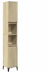 vidaXL Badschrank Sonoma-Eiche 30x30x190 cm Holzwerkstoff
