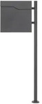 ML-Design ECD Germany Standbriefkasten Anthrazit Edelstahl 120 cm mit...