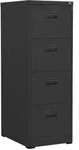 vidaXL Aktenschrank Anthrazit 46x62x133 cm Stahl