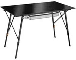 TecTake GmbH tectake Aluminium Klapptisch Bastian h&ouml;henverstellbar schwarz -...
