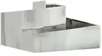 vidaXL Gartenblumentopf Silber 80 x 80 x 50 cm Verzinkter Stahl