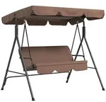 Outsunny - Hollywoodschaukel - 172L x 110B x 153H cm - braun