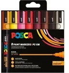 Faber Castell Marker UNI POSCA PC-5M 1,8-2,5 8er warm Color