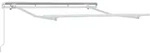 vidaXL Markisenrahmen Wei&szlig; 2,5 x 2 m Metall