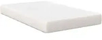 vidaXL Bettmatratze mit Matratze Creme 120 x 190 cm Stoff