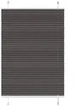 vidaXL Plissee Schwarz 100x100 cm Stoffbreite 99,4 cm Polyester