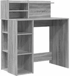 vidaXL Schreibtisch Graues Sonoma 90 x 48 x 101,5 cm Holzwerkstoff