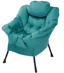 ML-Design Relaxsessel Petrol &ndash; Loungesessel mit Armlehnen, Kopfkissen &