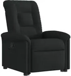 vidaXL Relaxsessel mit Aufstehhilfe Schwarz Stoff