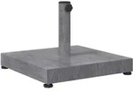 vidaXL Sonnenschirmst&auml;nder Dunkelgrau Holzlook 45 x 45 x 31,5 cm