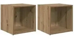 vidaXL TV-Schrankset 2 pcs Artisan-Eiche 37 x 35 x 37,5 cm