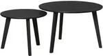 Ebuy24 Ronin Couchtisch Set mit 2 Asche-Dekor schwarz.