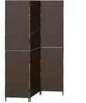 vidaXL Raumteiler Braun 146 x 180 cm Poly-Rattan