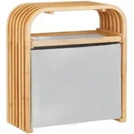 Relaxdays Hocker mit Aufbewahrung, Design Sitzhocker mit Stauraum, schmaler...