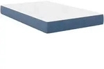 vidaXL Bettmatratze mit Matratze Blau 120 x 190 cm Stoff
