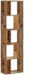 vidaXL B&uuml;cherregal 5 B&ouml;den Altholz 45x23,5x162,5 cm Holzwerkstoff