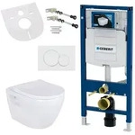 Geberit Wand H&auml;nge WC Toilette Softclose-Deckel Vorwandelement...