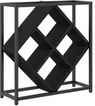 vidaXL Weinregal Schwarz Eichen-Optik 51 x 18 x 52,5 cm Holzwerkstoff