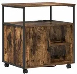 vidaXL B&uuml;roschrank mit Ladem&ouml;glichkeit R&auml;uchereiche 61 x 46 x 67 cm